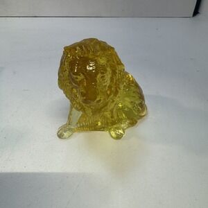 Vintage Mosser Gold Key (golden yellow)  Lion Figurine
